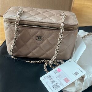 Chanel Dark Beige Vanity w/Chain